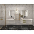Muebles de baño de fregadero de piedra de mármol natural muebles de tocador